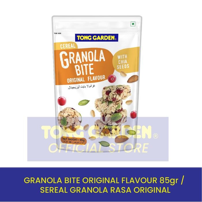 

PastikanTerjaminMutunya- Tong Garden - Granola Bite Original 85g / Granola Rasa Original