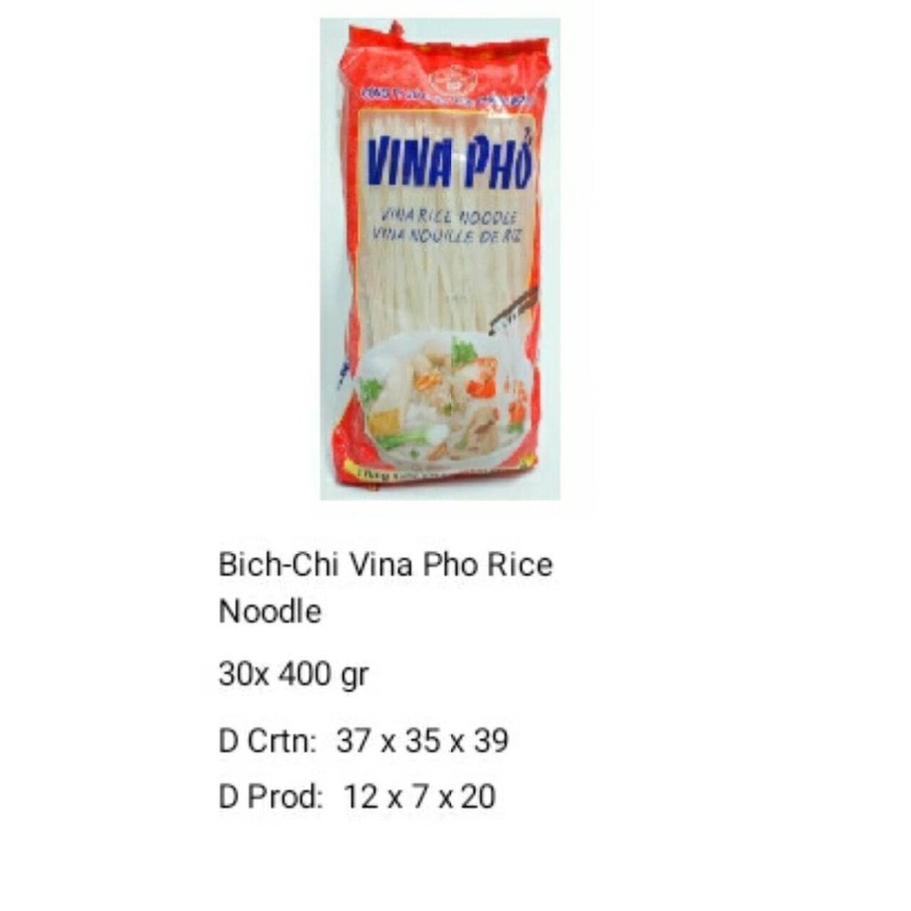 

SemuAReadyYaB0Zq- KWETIAW VINA PHO RICE NOODLE 400 gr