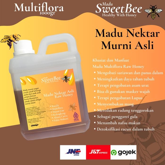 

SemuAReadyYaB0Zq- Madu SweetBee MULTIFLORA 1kg Raw Honey
