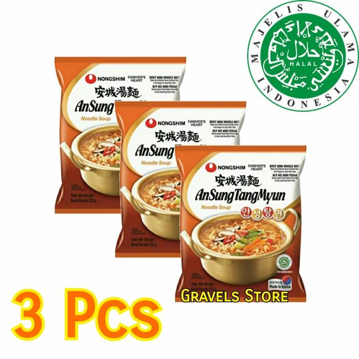 

SemuAReadyYaB0Zq- [3 Pcs] Nongshim AnSungTangMyun - Sup Miso Pedas ala Korea