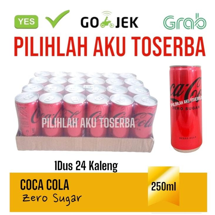 

BnyKpilihAnSkrG- Coca Cola ZERO SUGAR KALENG CAN 250 ml - ( HARGA 1 DUS )