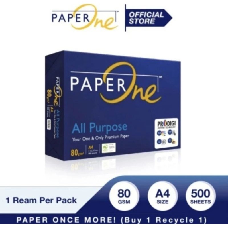 

kertas hvs A4 80gram paperone/kertas photocopy, print