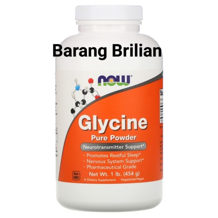 

BnyKpilihAnSkrG- Now Glycine Pure Powder 454 gram ori USA Kesehatan Syaraf