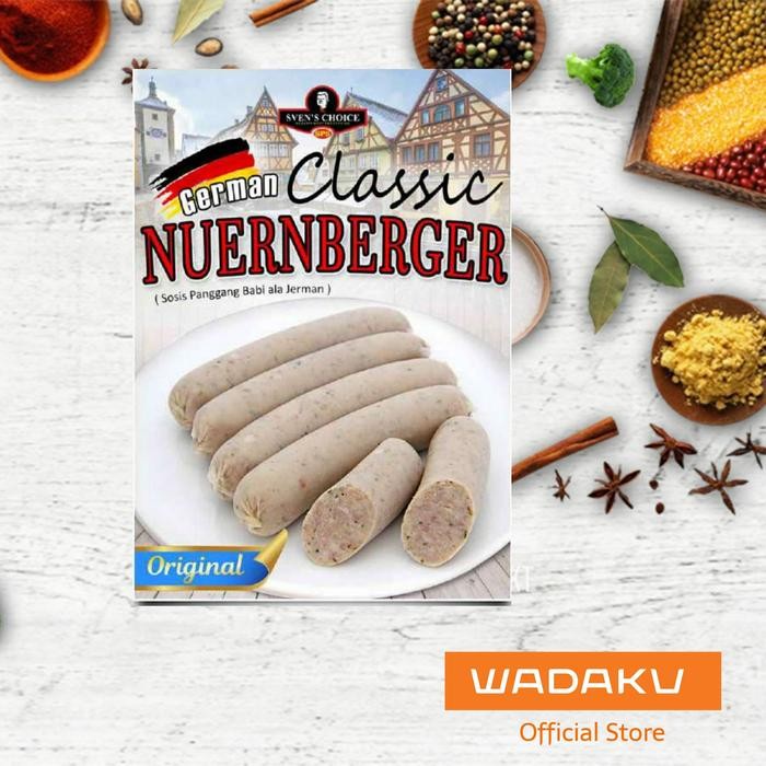 

BnyKBonusBelidiMari- sosis babi sven's choice German Classic Nuernberger sausages 350g