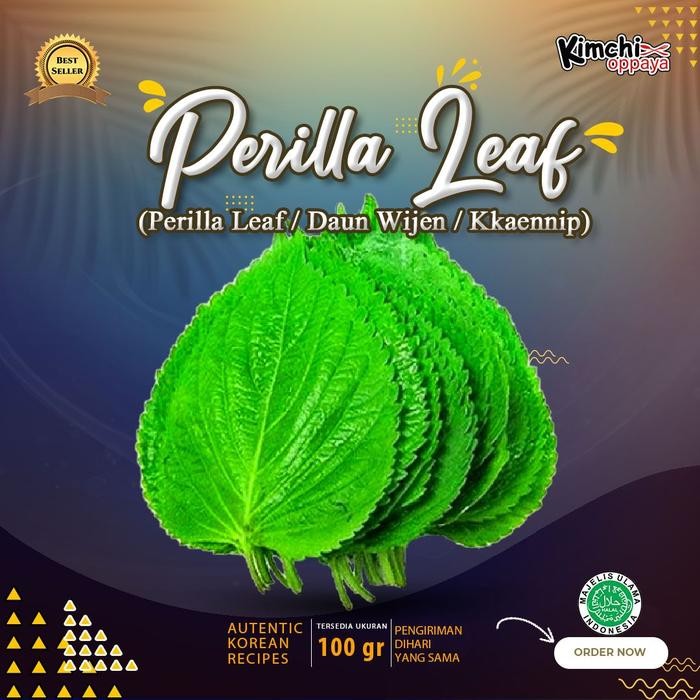 

BnyKBonusBelidiMari- Perilla Leaf / Daun Wijen / Kkaennip Bungkusan BBQ Korea 100gr