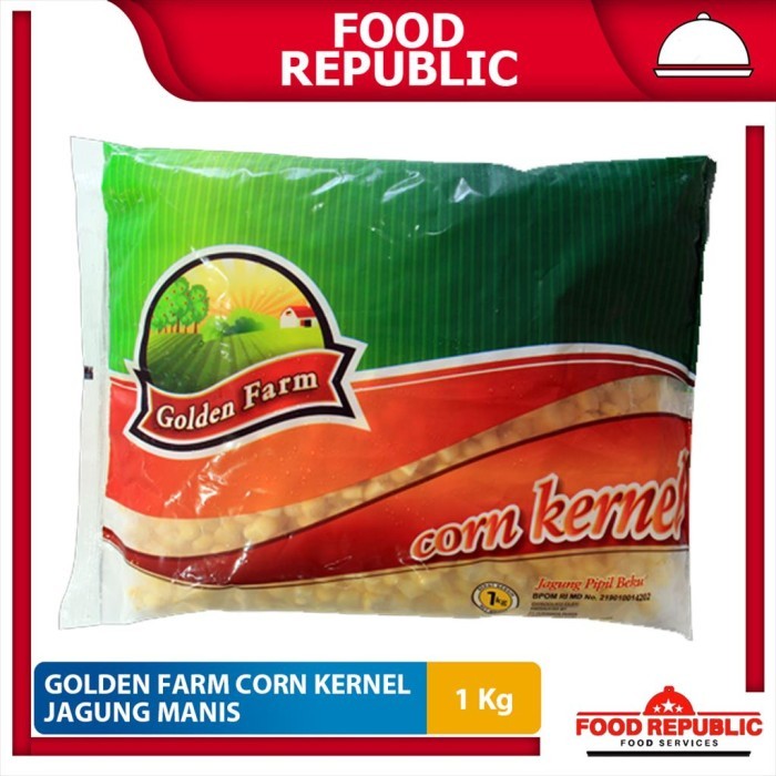 

BnyKBonusBelidiMari- Golden Farm Jagung Manis / Kernel Corn 1 KG Frozen Halal Bahan Sup