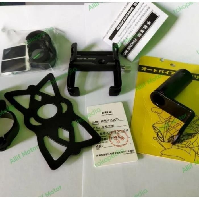 Murah.. Paket Breket Holder Hp Gps Gub P10 G81 Holder Hp Motor Adv Pcx Fazzio Vario Beat Scoopy