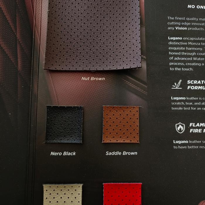 Pasti Murah Vision Lugano Classic Pelapis Jok Kulit Mobil Sarung Jok (0.5 Meter)