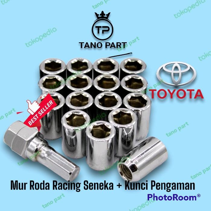 PREMIUM Mur Roda Seneka Racing Baut Lugnut Mobil Toyota Avanza Bahan Baja