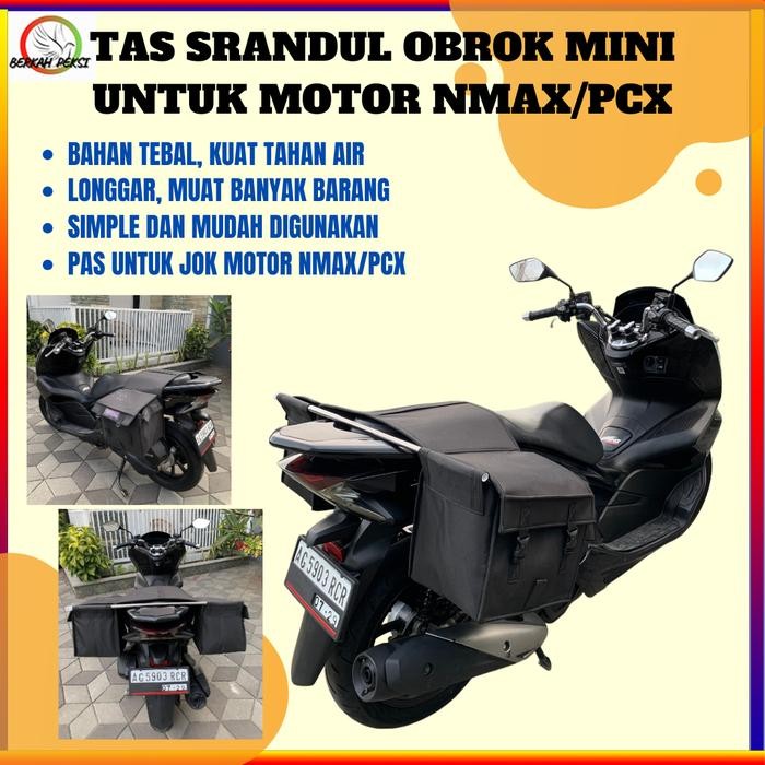 PREMIUM TAS SRANDUL OBROK MINIMALIS BISA MOTOR NMAX PCX UKURAN JOK 40CM MINI SIMPLE PRAKTIS ELEGAN