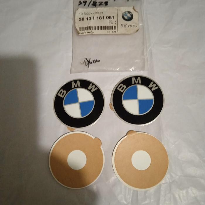 PREMIUM emblem doff velg BMW e30 /46/36/39ukuran 58 mm