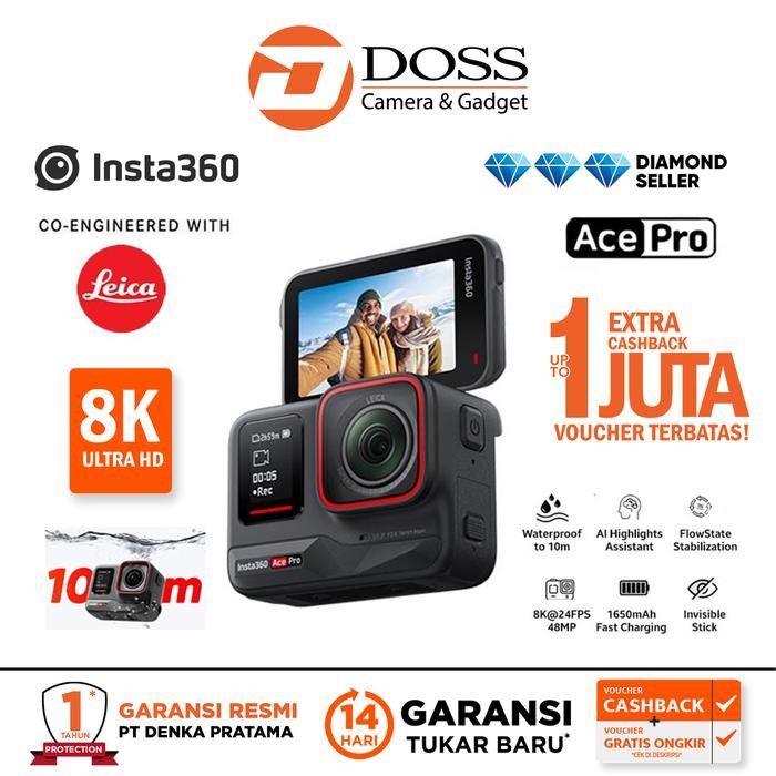 Cam- Insta360 Ace Pro Action Camera Insta 360 Acepro Action Cam