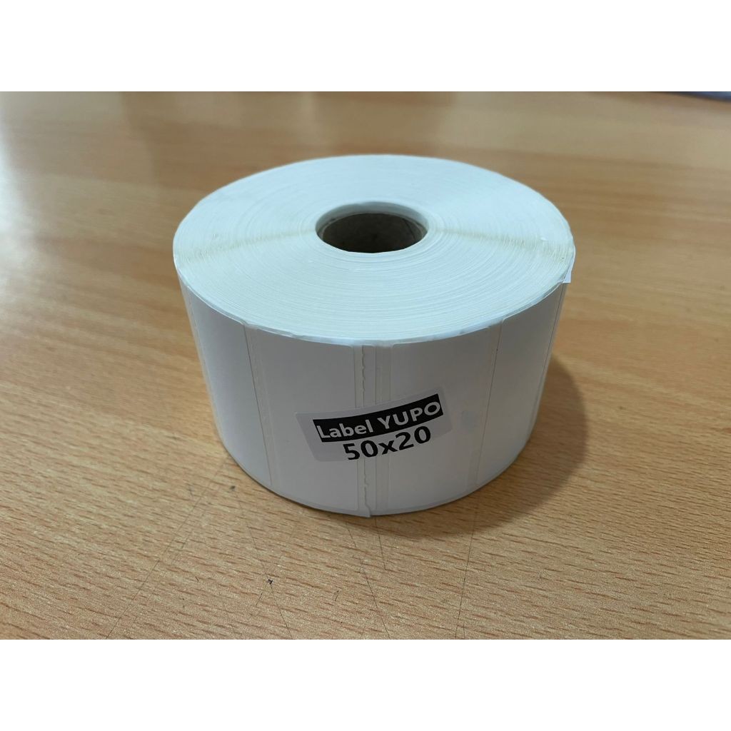 

Label Sticker Yupo Ukuran 50x20 Core 1 inch isi 2.pcs/Roll