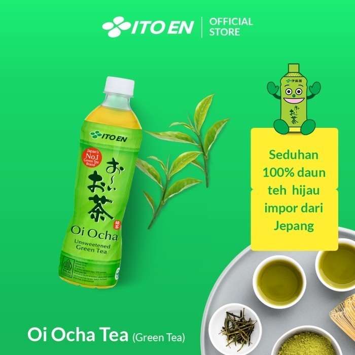 

ITO EN Oi Ocha Green Tea No Sugar 500ml isi 24 pcs - 1 Box / 1 Ctn / 1 Dus - Khusus Instant