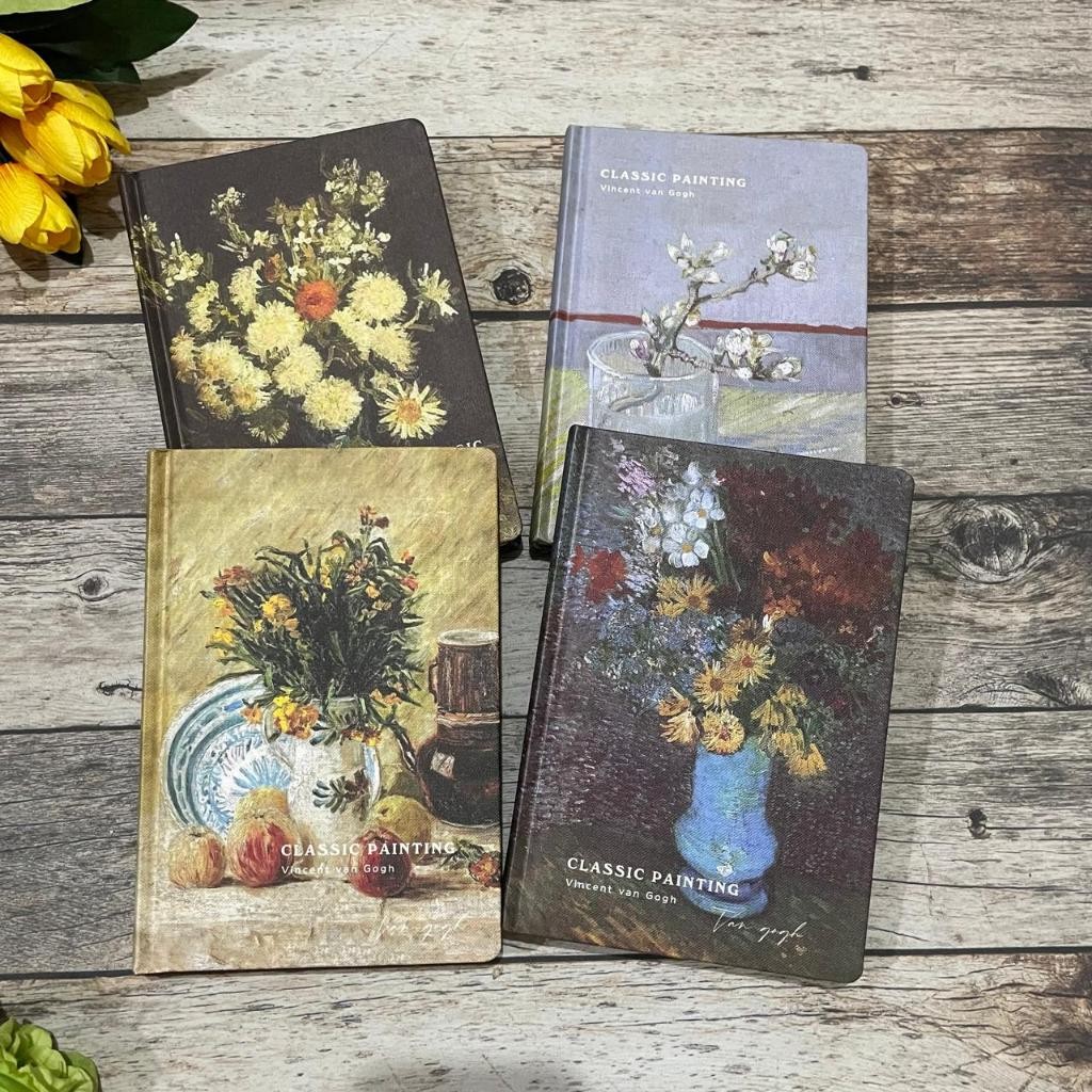 

Diary A5 Journal Canvas Classic Painting Van Gogh Buku Catatan Diary Hard Cover