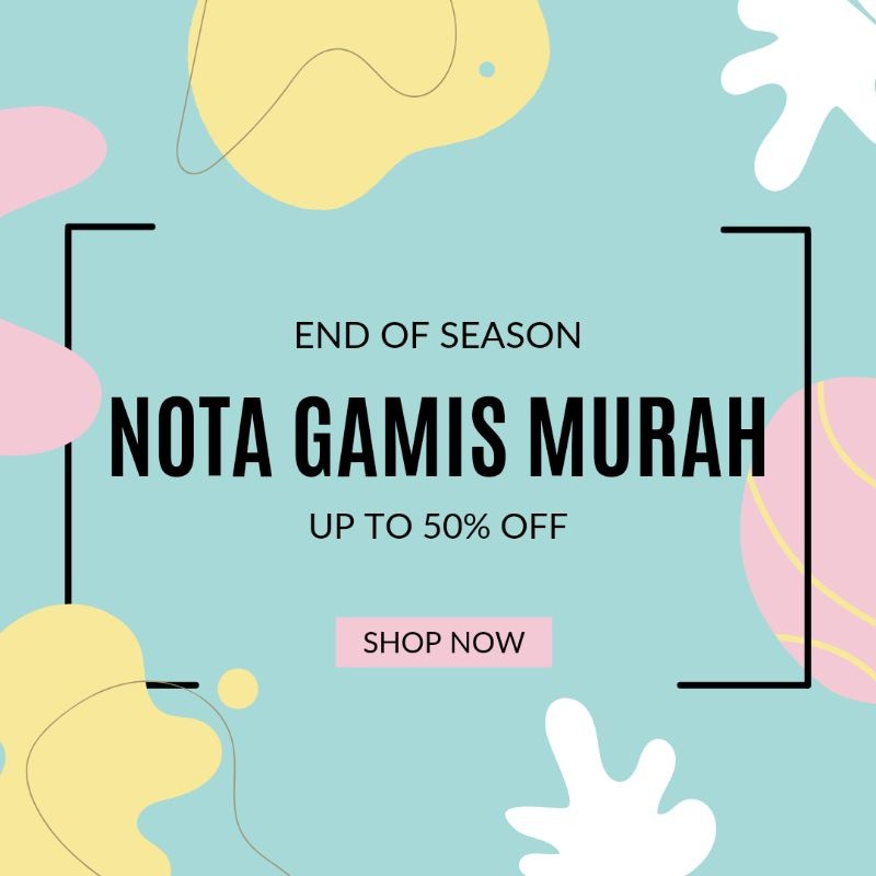 

NOTA GAMIS MURAH