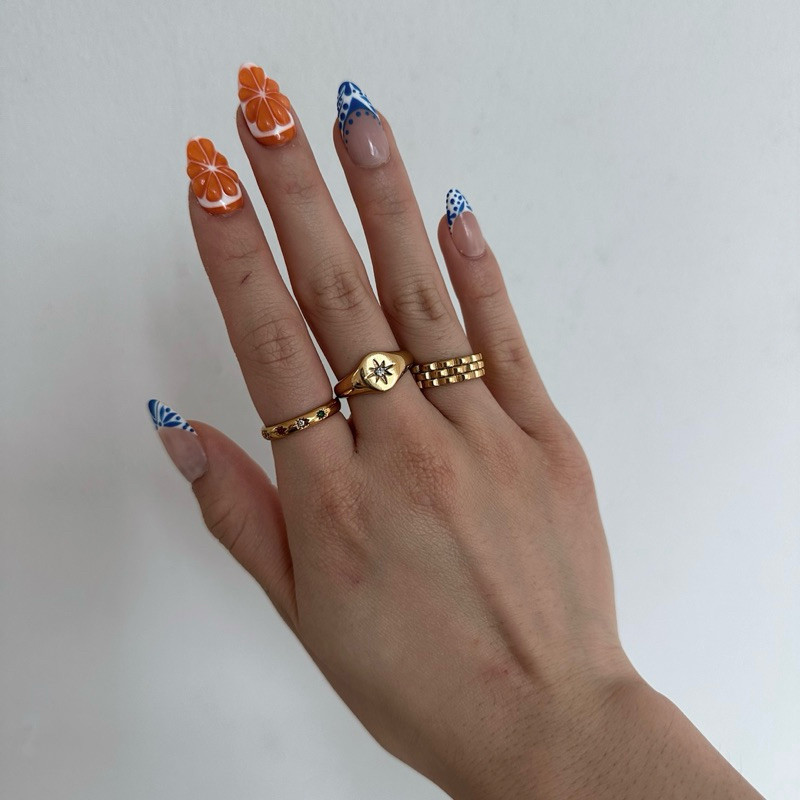 Louis // Gold Tribeca Stone Ring - 18k Gold Plated Titanium Steel Cubic Zirconia (Anti Karat)