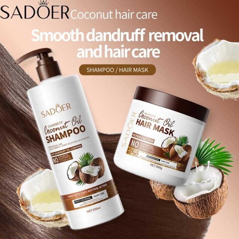 COD ORISADOER Coconut Shampoo ML Coconut Oil Hair Mask Anti-Dandruff Repair Damage Hair Dry Hair
