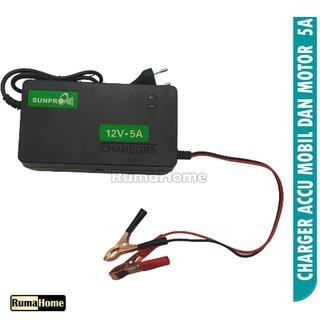 PALING MURAH. CHARGER AKI PORTABLE GARANSI 1 TAHUN 5A, 6A, 8A /12V MOBIL DAN MOTOR / OTOMATIS