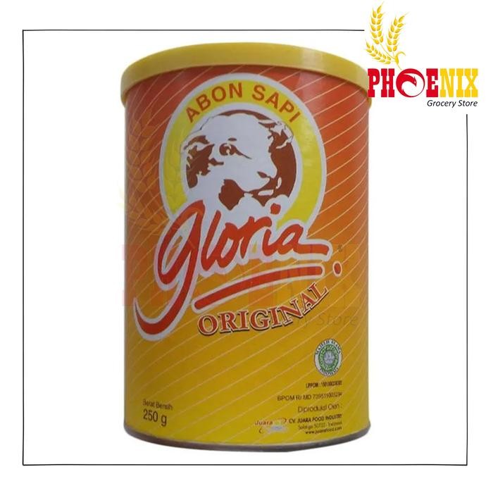 

terbaru !!! abon sapi merk gloria 250 gram ready