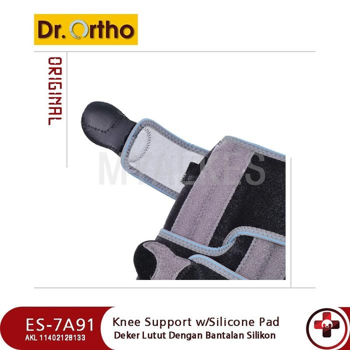 Terbatas Deker Lutut Dengan Bantalan Silicon / Knee Support Dr Ortho Es-7A91