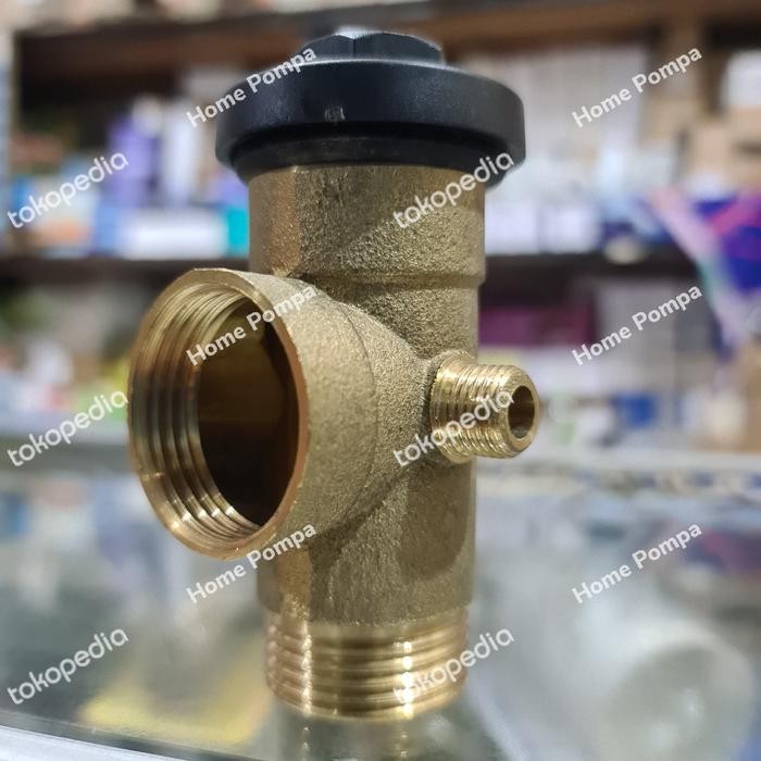 Tee cabang 4 kuningan T cabang 3 kuningan plus tutup dop 1 inch Kode 568