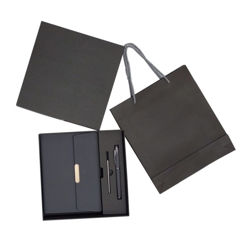

AC-21 Souvenir Hampers Exclusive Buku Agenda Pum Custom Hampers Giftbox Giftset Notebook Custom Box