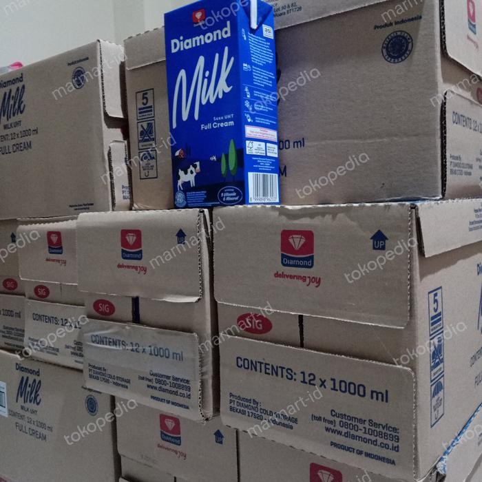 

SUSU DIAMOND UHT FULL CREAM 1 LITER KARTON