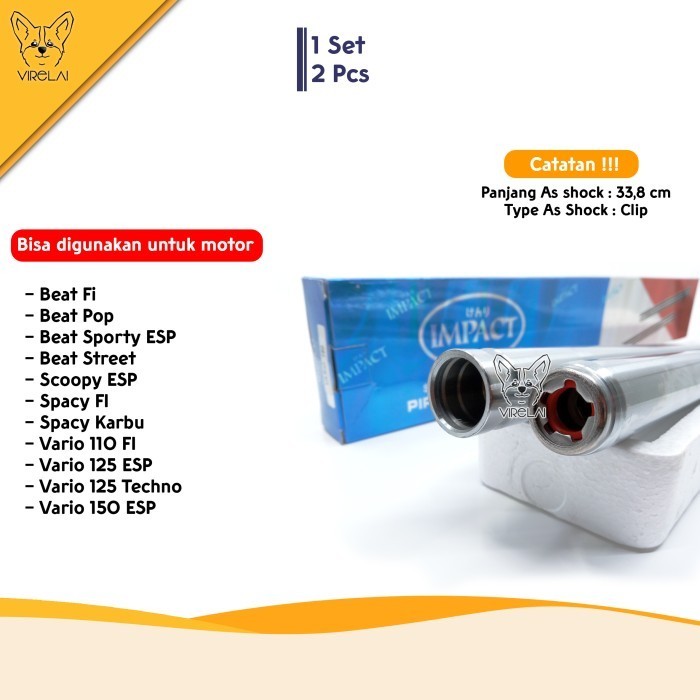 PALING MURAH. AS SHOCK BREAKER DEPAN HONDA BEAT FI / VARIO 125 / CBS [IMPACT]