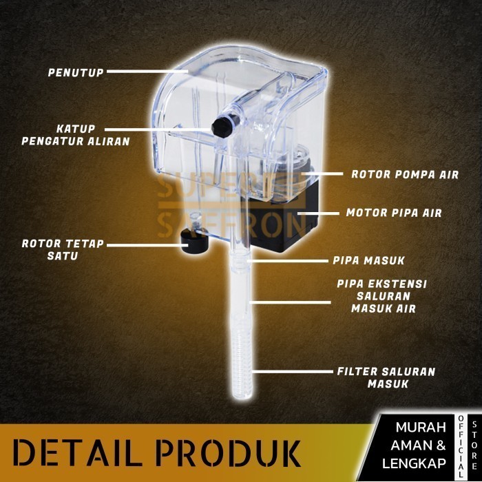 Ready Filter Aquarium Mini Top Air Terjun Aquascape Saringan Kolam Akuarium