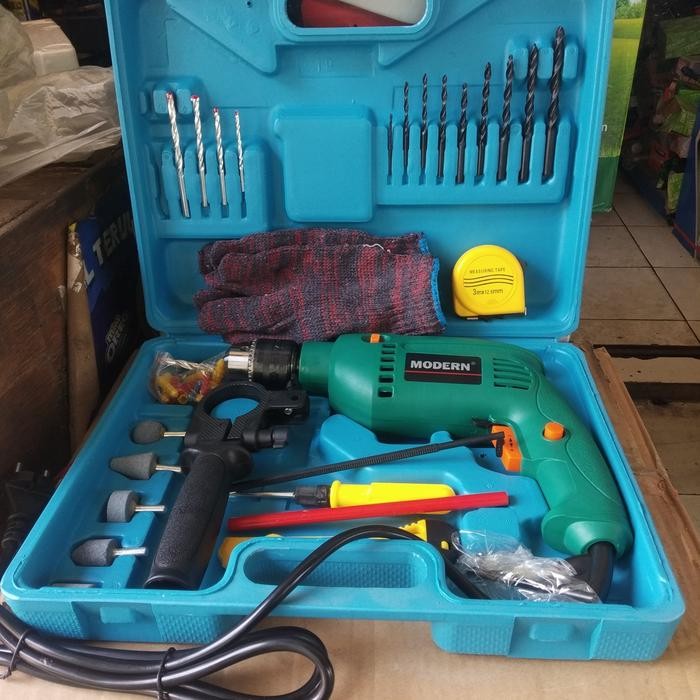 MESIN BOR SET MODERN 13M (acsesories komplit)