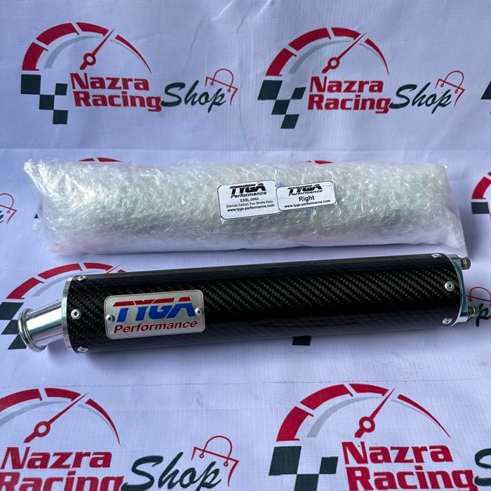 GASS. SILENCER TYGA CARBON ORIGINAL KNALPOT 2STROKE 2TAK NINJA TZM NSR RGR
