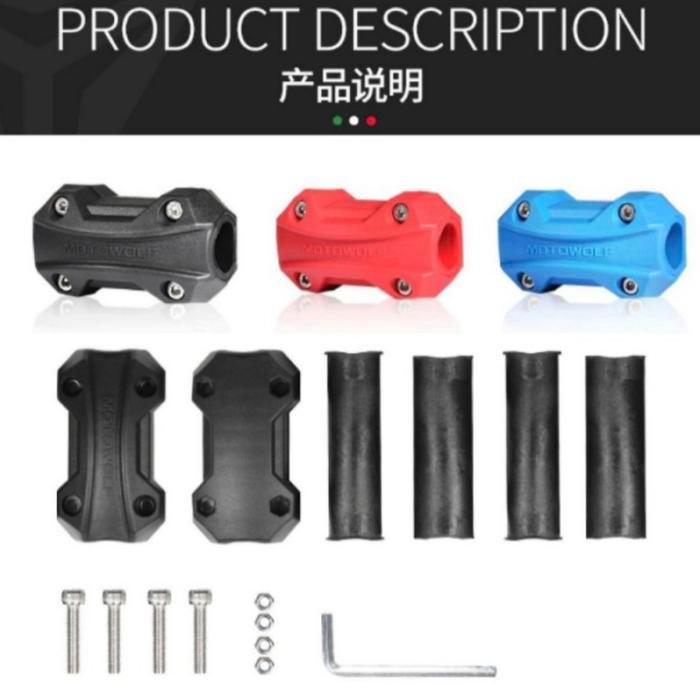 BARU.. MOTOWOLF PELINDUNG CRASHBAR ENGINE GUARD BUMPER PROTECTOR