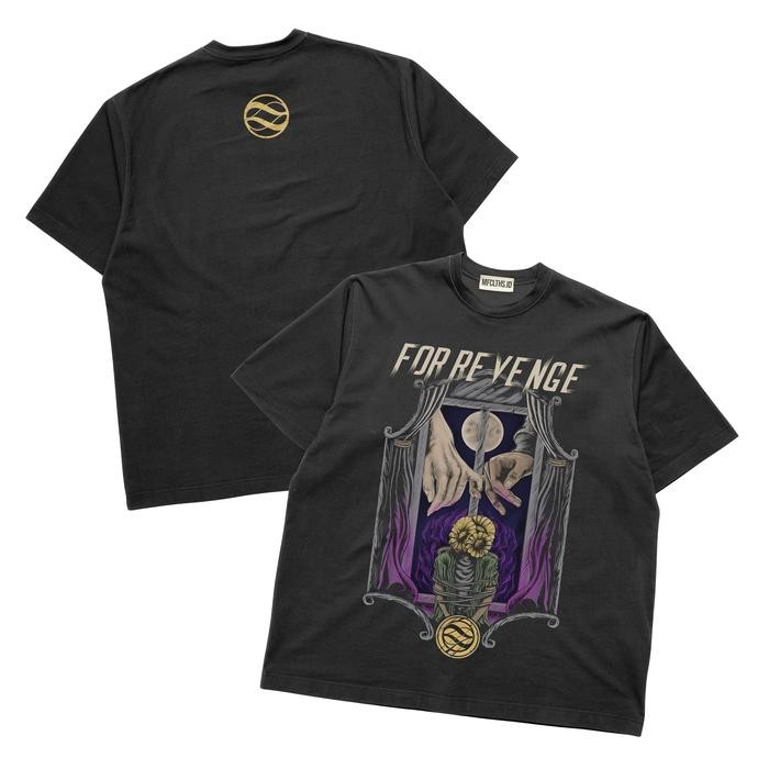 Modo- T-Shirt/Kaos For Revenge 'Jeda' Bootleg Premium Kaos Distro Combed Digital Hitam
