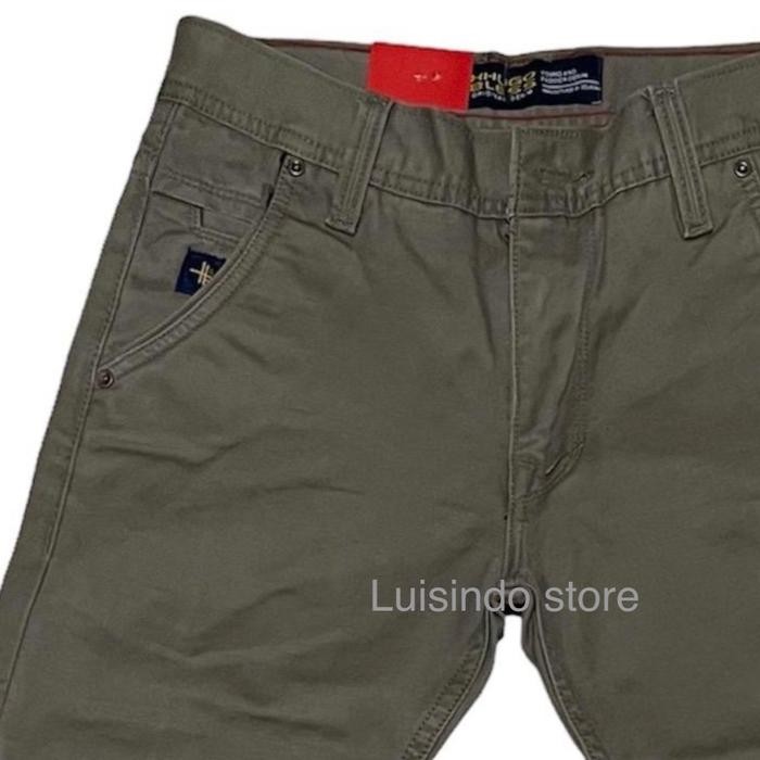 Modo- Celana Katun Pria Xhugo Bless//Celana Panjang Kanvas Twill Pria//Celana Panjang Katun