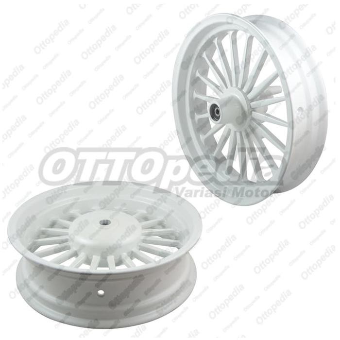 ,,,,,,,] Rossi Velg Pelek Racing Aerox 250 Model Daytona Putih Ring 14 300/400