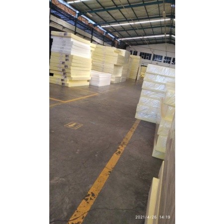 Bombardilomedis Kasur Busa Super Yellow Lembaran 120X200X10Cm Kasur Spon Paket Bantal Guling Set