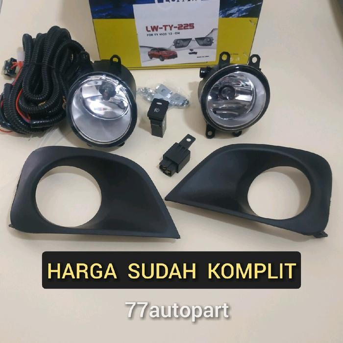 Lowin Foglamp Vios Lampu Sorot Vios 2013 Keatas Gen 3 Komplit