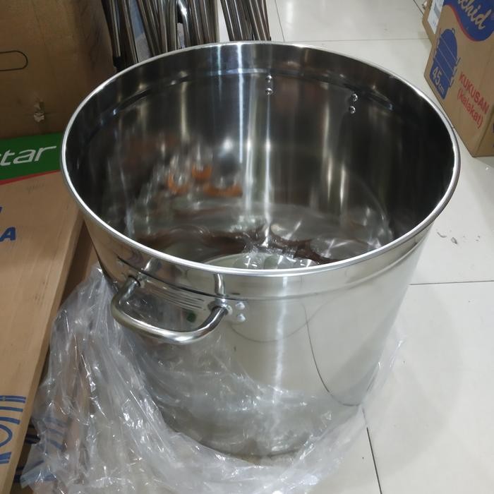 Terbaru Panci Jumbo Stainless Steel Super Tebal 50Cm Promo Big Sale (100Liter)