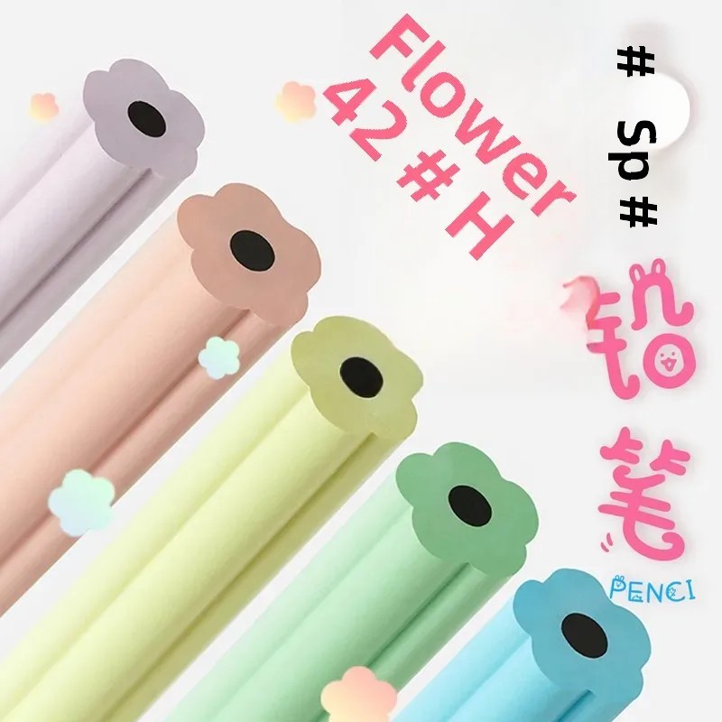 

Hand Account Petal Pen Holder Hb Pencil Zhenglin Macaron Color Resin Pencil Petal Shaped Flower