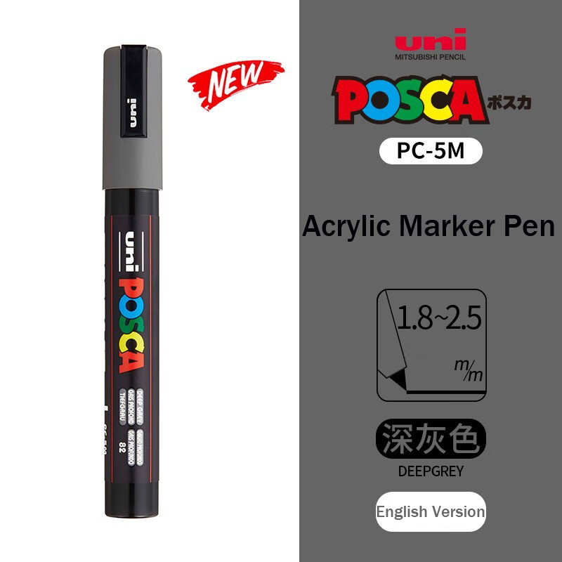 

Posca Pc-5M Marker Pens ,Full 54 Colors Original Uni Acrylic Rotulador Permanente Pop Poster/Drawing