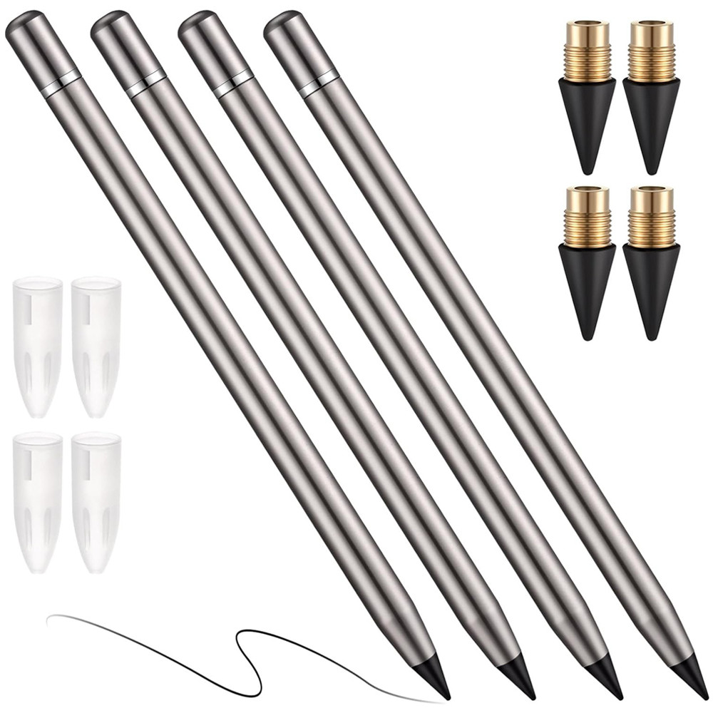 

Everlasting Pen Erasable Pencil Metallic Inkless Metal Pen Back To School First Day No Ink Aluminum