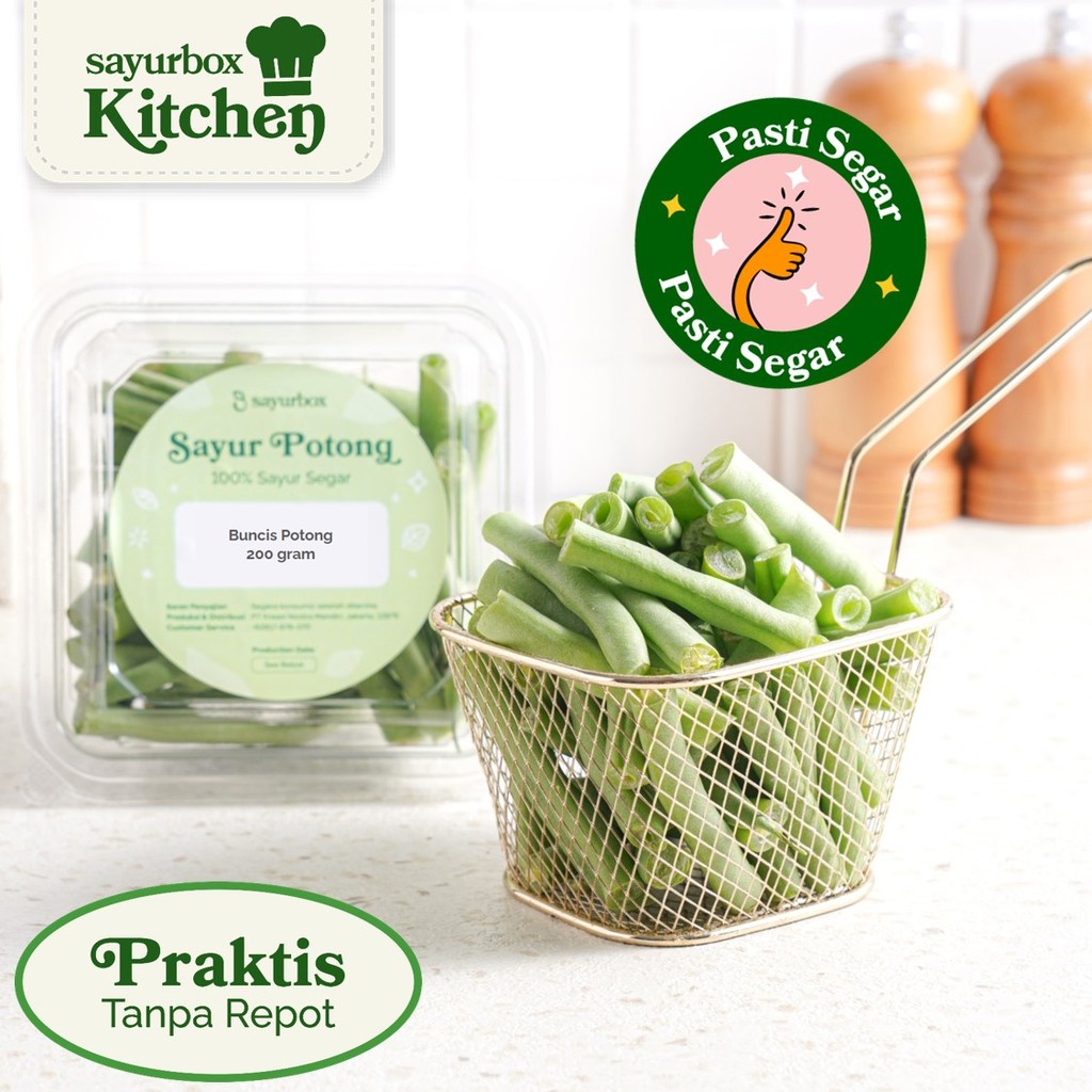 

Sayurbox Kitchen Buncis Potong 200 gram