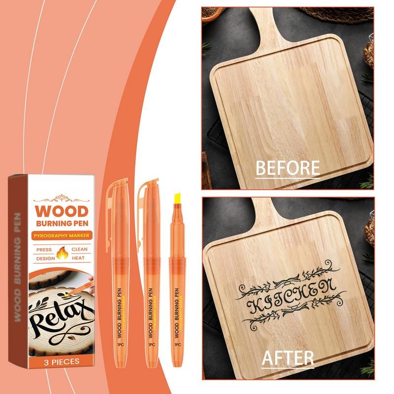 

Wood Burning Pen Wooden Burning Pens 3 Pieces Scorch Pen Wooden Burning Tools Wood Burning Kit For