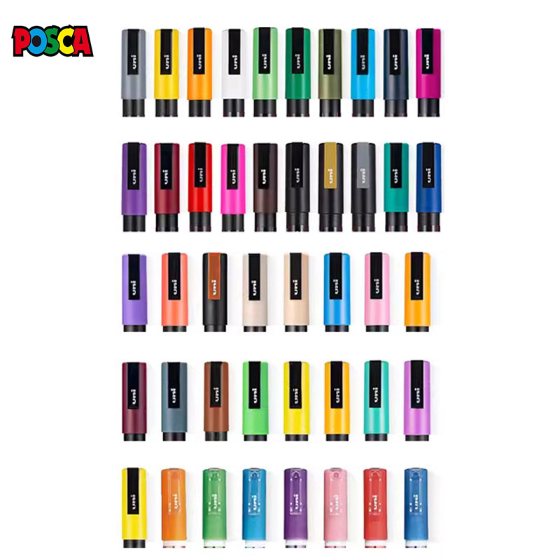 

1Pcs Uni Posca Acrylic Marker Pen Plumones Colores Pc-3M 0.9Mm-1.3Mm Pop Poster Advertising Mark