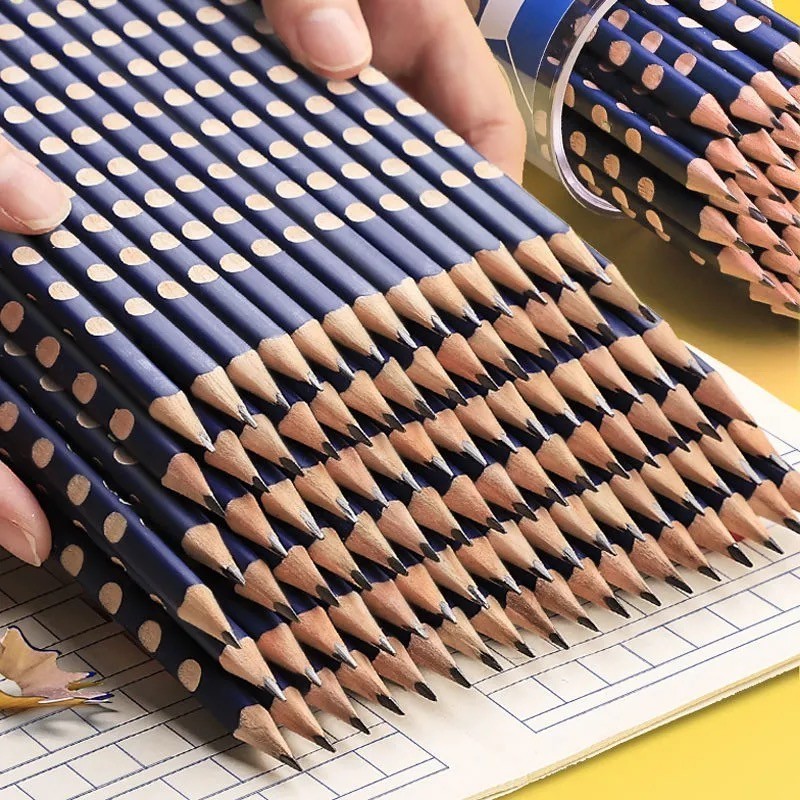 

50 Pcs 2B/Hb Grip Graphite Ecopencils For General Purpose Use,Student Gift ,Grip Dots And Triangular