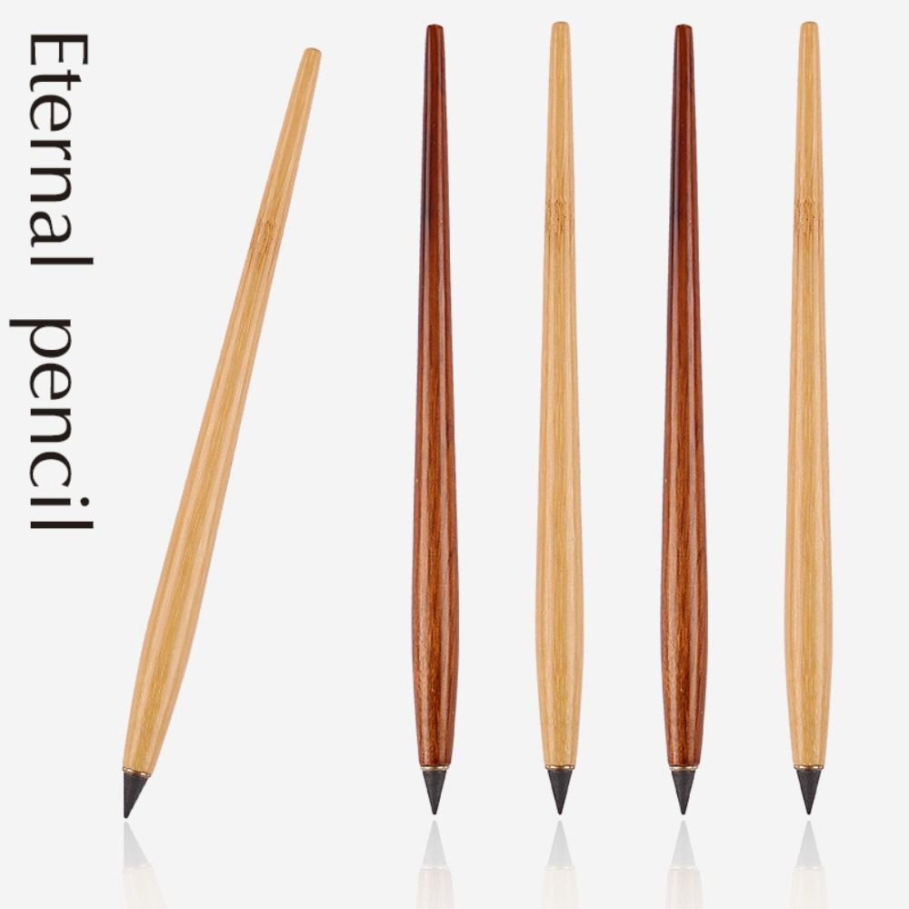 

1Pc Wooden Unlimited Writing Pencil New Technology No Ink Eternal Pencils Signature Pen Stationery