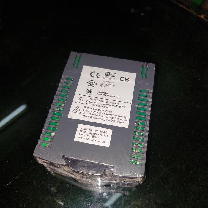 TRACO POWER TCL 060-124DC DIN RAIL POWER SUPPLY 60W 24VDC 2.5A INPUT 18-75VDC TERLARIS