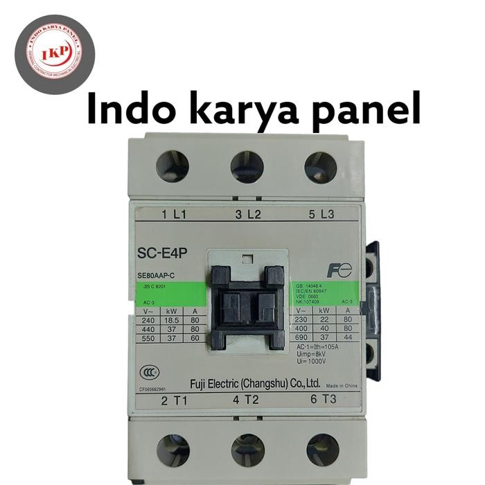KONTAKTOR SC-E4P SE80AAP-C 105A 220VAC 3P FUJI ELECTRIC GRATIS ONGKIR