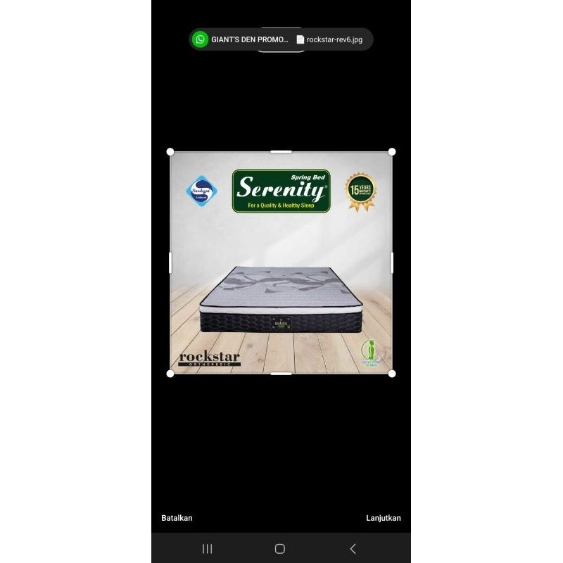 Terapitrendy Kasur Orthopedic Serenity Rockstar Tebal 30 Cm Garansi 15 Thn